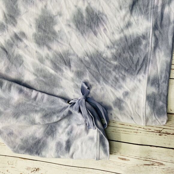 Ideology Womens Plus Blue Tie-Dye Crewneck Tie Sleeve Sweatshirt Size 1X New - Picture 4 of 6